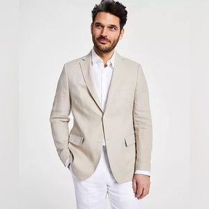 LAUREN RALPH LAUREN | NWOT | UltraFlex Classic-Fit Linen Sport Coat | Tan | 42L